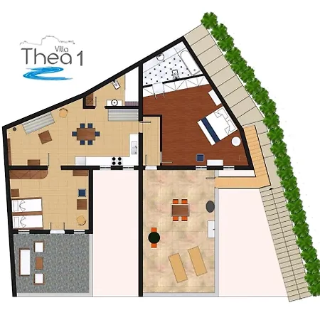 Thalassa 1 2 Bedrooms With En-suite Sea Views Villa Líndos